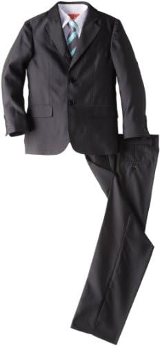Joey Couture Big Boys' 5 Pack Charcoal Suit