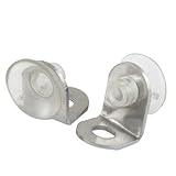 10 Pcs 90 Degree Metal Clamp Bracket for Glass Shelf