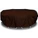 Two Dogs Designs 110-Inch Oval/Rectangle Table and Chairs Cover, Chocolate Brown