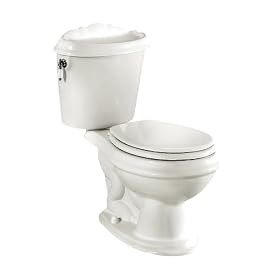 American Standard 2011.026.020 Reminiscence Elongated Combination Toilet with Vintage Detailing, White