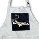 CHAIN DOGFISH - BLACK Full Length Apron With Pockets 22w X 30l