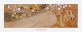 Rough Water - Artist: Gustav Klimt - Art Print Poster Size: 19.75 by 8.00 inches