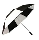 All-Weather 60 inch Black and White Vented Umbrella