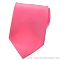 BRAND NEW SOLID HOT PINK SATIN Mens Necktie Neck Tie