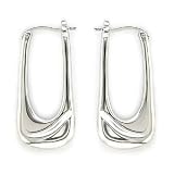 Rhodium Plated Brass Earrings, Weight: 11.20gm