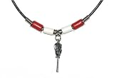 Lacrosse Stick Charm Necklace with Team Colors