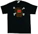 DOMO-KUN NHK MASCOT AS PIRATE Licensed Black Fine Woven Cotton Tee