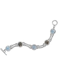 7.75" 2 Strand Toggle Bracelet with Ancient Roman Glass & Antique Roman Coins