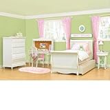 Shayna Twin 4-pc Bedroom Set w/Tall Dresser Twin Trundle Sleigh Bed, Tall D ....