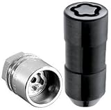 McGard 24220 Chrome/Black Cone Seat Wheel Locks (M14 x 1.5 Thread Size) - Set of 4