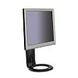 3M Products - 3M - Easy-Adjust LCD Monitor Stand, 8 1/2w x 5 1/2d x 16h, Black - Sold As 1 Each - Height adjusts up and down through 5" range. - Swivels 270&deg; and tilts forward and back 30&deg;. - Monitor can rotate to portrait or landscape. - Capable of holding monitors up to 16 lbs. -