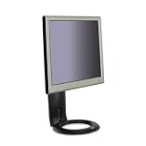3M Products - 3M - Easy-Adjust LCD Monitor Stand, 8 1/2w x 5 1/2d x 16h, Black - Sold As 1 Each - Height adjusts up and down through 5" range. - Swivels 270&deg; and tilts forward and back 30&deg;. - Monitor can rotate to portrait or landscape. - Capable of holding monitors up to 16 lbs. -