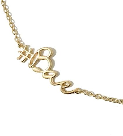 Bae Hashtag Bae Gold Necklace Beyond Anyone Else 19 Inch