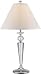 Table Lamp with Crystal Base - Lucid Series Chrome Finish
