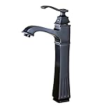 Rozin 背が高い 浴室 洗面所用 じゃぐち 混合栓 オイルは青銅をこすり 流し台 シンク用 蛇口 単穴