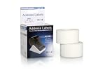 SLP White Address Labels  1-1/ 8- x 3-1/2-, 2 rolls, 130 ea