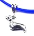 Sporting Goods : 15" Blue Dachsund Necklace Sterling Silver Jewelry