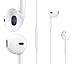 White High Quality Earphones Earbuds EarPods 3.5mm with Remote and Mic for the iOS Devices and Android Devices - compatible with Apple iPhone 5S 5C 5 4S 4 3 iPad Air mini2 mini 4 3 2 iPod Touch 5th iPod Nano 7th