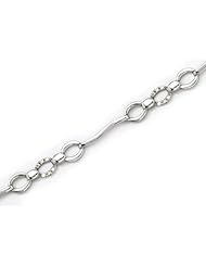 14K White Gold Diamond Bracelet