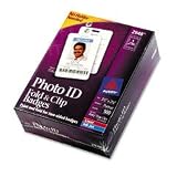 Avery 2948 Fold & clip two-sided name badges, portrait, 3-1/2 x 2-1/4, 500 per pack