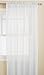 RT Designers Collection Celine Sheer 54 x 90 in. Rod Pocket Curtain Panel, White