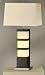 Nova 10366 2 Light Stratum Table Lamp Dark Brown/Brushed Nickel