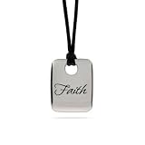 Faith Dog Tag Pendant