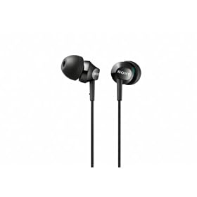 Sony MDREX50LPB Mid-range In-ear Headphones with Deep Bass - Black