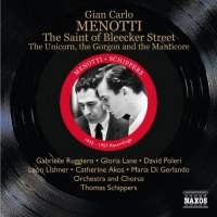 Buy Menotti: The Saint of Bleecker Street / The Unicorn, the Gorgon, and the Manticore From amazon