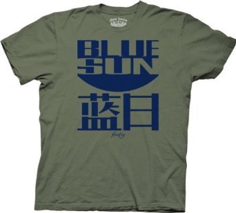 Joss Whedon Serenity Blue Sun Logo Mens T-Shirt (Military Green),