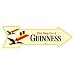 Guinness Arrow Metal Sign