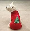Dog Sweater - Christmas Tree Twinkle Star Holiday Sweater - Large