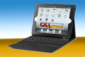 Portfolio Book Cover Carrying Case with Built in Bluetooth Keyboard for Samsung Galaxy Tab 7 with Stand