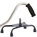 Large Base Quad Cane Silver
