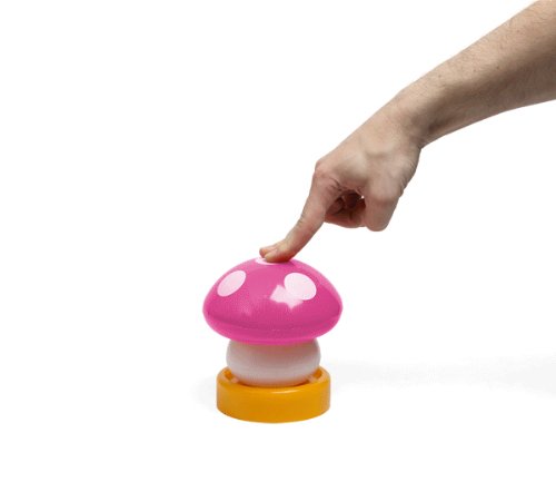 New Colourful Mushroom Push/Touch Night Light/Lamp