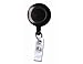 Black Badge Reel with Clear Vinyl Strap & Swivel Spring Clip (Pack of 25)