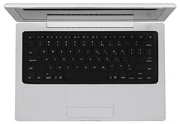 iSkin Protouch Keyboard Protector for 13 MacBook and MacBook Air, Eclipse Black with Printed Keys