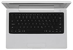 iSkin Protouch Keyboard Protector for 13" MacBook and MacBook Air, Eclipse Black with Printed Keys
