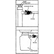 Fernco PDWC-100 Dishwasher Drain Connector