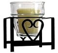 VWI C-VT-51 Heart Votive Holder Powder Metal Coated