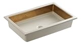 Kohler K-14260-S1-96 Saree Design on Kathryn Undercounter Lavatory, 21" X 13", Biscuit