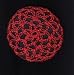 Red Hair Net Crocheted Hair Bun Cover- LARGE
