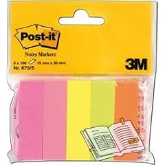 Post-it� Page Markers/670-5 15x50 mm neon sortiert Inh.500