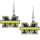 College Dangle Earrings - Michigan Wolverines