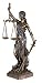JUSTITIA Themis Goddess of Justice & Law Statue Real Bronze Powder Cast Sculpture