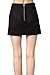 Little Smily Women's A-line High Waist Faux Suede Mini Skirt