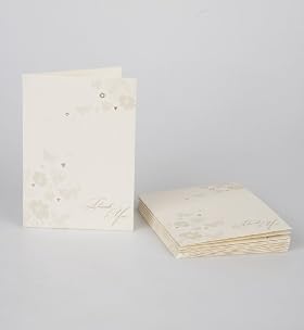 10 Cream & Gold Thank You Cards