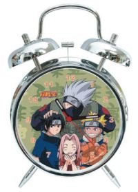 Naruto Team 7 Silver Twinbell Alarm Clock NRC08
