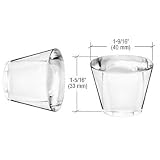 CRL UV Bonded Concave Glass Knob by CR Laurence