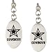 Stainless Steel Dallas Cowboys Logo Dangle Earrings